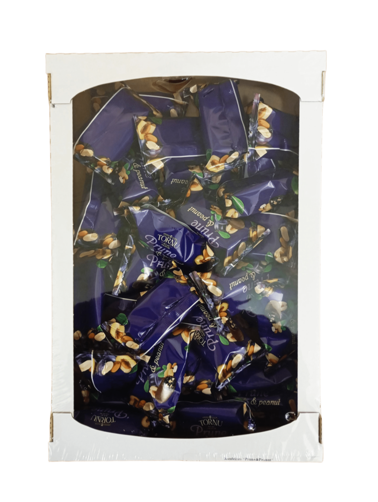 Candies with dried plum and peanut filling 1 kg.